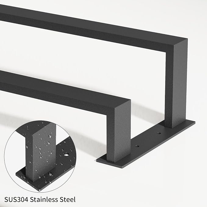 Double Towel Bar,Towel Rack for Bathroom,Towel Holder Wall Mounted Black | 32 Inch Stainless Steel Towel Rod Modern Home Decor,Matte Black Towel Holder Bathroom Accessories