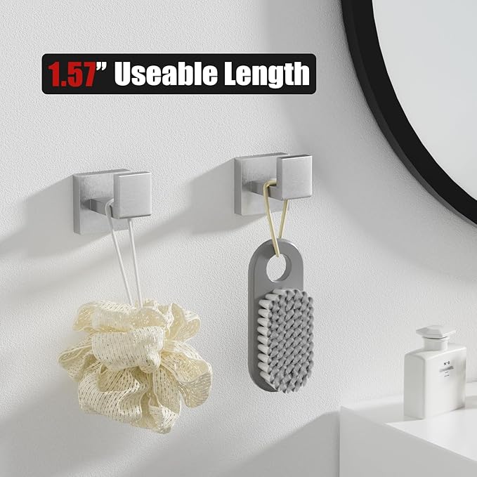 10-Pieces Brushed Nickel Bathroom Accessories Set, 23.6 Inch Bath Towel Bar Set, Stainless Steel Bathroom Hardware Set, Towel Racks for Bathroom Wall Mounted.