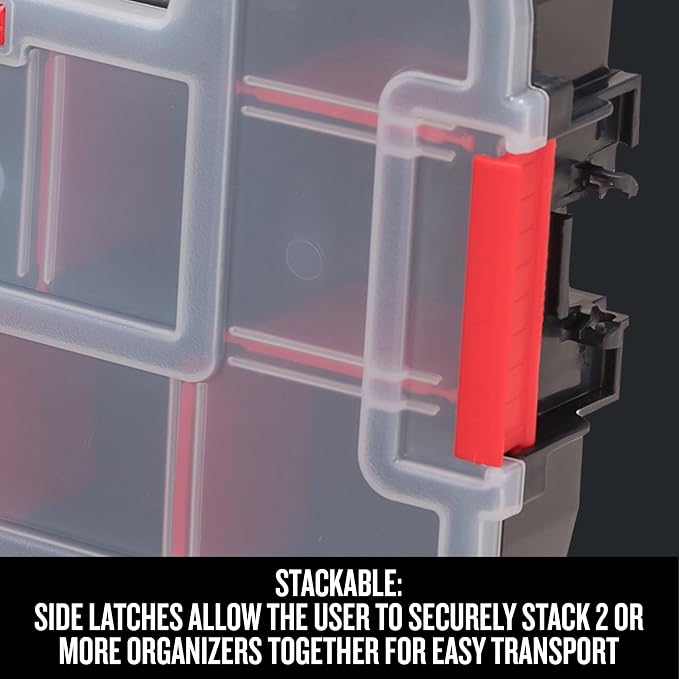 CRAFTSMAN Small Storage Organizer, 10 Compartment, Plastic (CMST14021) (Pack of 2)