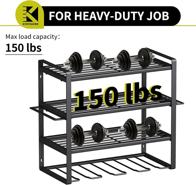 Power Tool Organizer,4 Layer Drill Holders Wall Mount,Heavy Duty Metal Organizers and Storage Rack for Garage Organization,Tools Shelves with Screwdriver Plier/Hammer Holder, Black