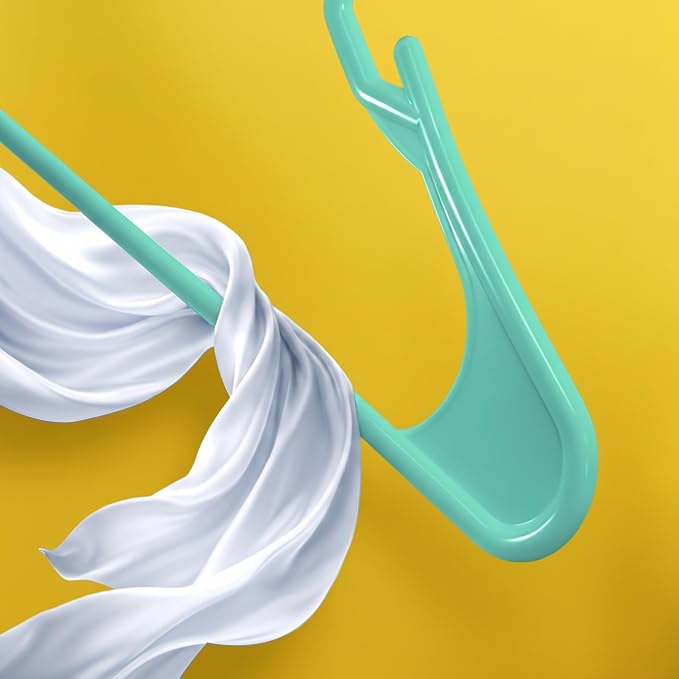 Utopia Home Plastic Hangers 50 Pack – Space Saving Clothes Hanger Aqua | Durable & strong | Closet organizer & storage | Ideal for apartments, dorms & stocking stuffers