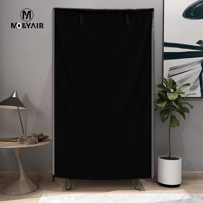 Wire Shelf Cover 36x18x54 Heavy Duty 600D Dustproof Storage Rack Cover | shelving cover side pockets for tools, inner Velcro fixation for stability, for a clean and organized storage