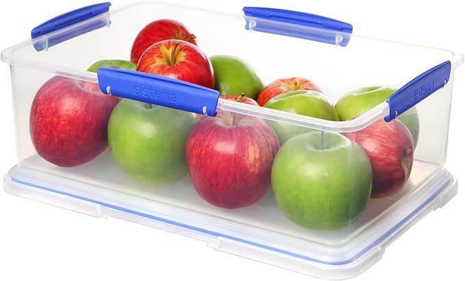 Sistema KLIP IT Large 7L Food Storage Container, Airtight & Stackable, Dishwasher, Freezer, & Microwave-Safe, BPA-Free