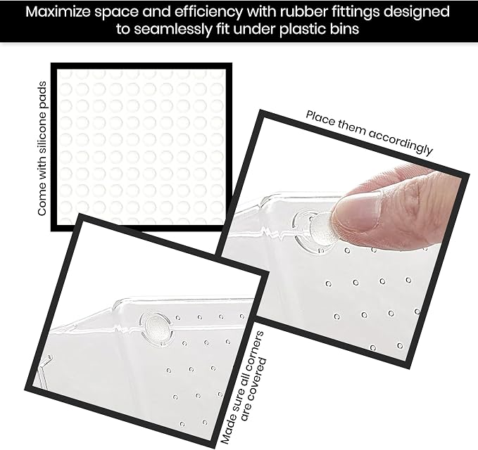 KICHLY 25-Piece Clear Drawer Organizer Set – Multi-Size Storage Trays | Bathroom, vanity, makeup, kitchen & office use | Caddy style | Desk organizer set