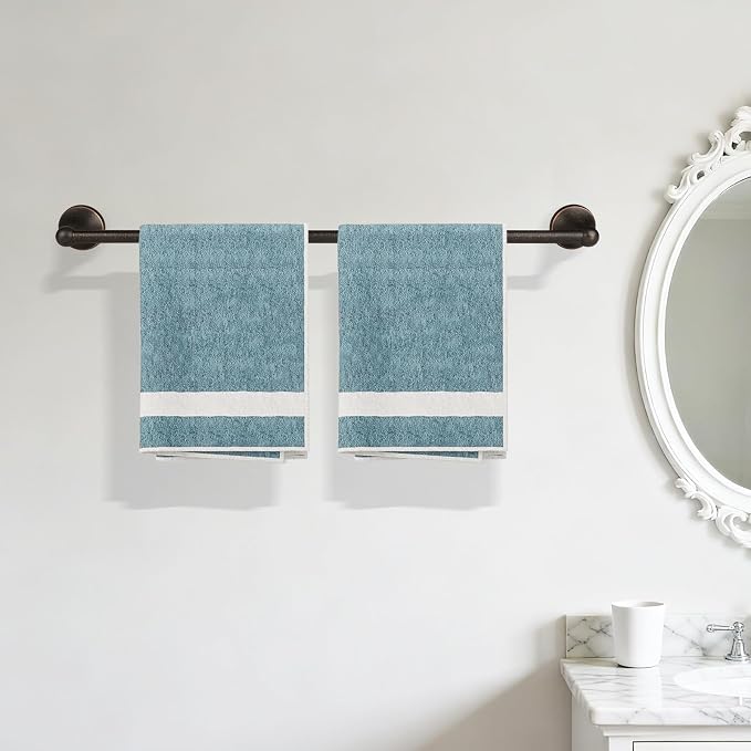 Antique Bathroom Towel Bar Oil Rubbed Bronze, 24 Inch Towel Racks for Bathroom Wall Mounted,Bathroom Towel Holder Bronze,Home Decor Towel Rod