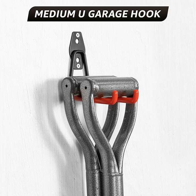 Heavy Duty Garage Hooks for Storage & Hanging Items, 40-Pack | for Hanging Bikes, Hoses, Ladders, Ropes, Garden Tools; for Garage, Warehouse, Yard, Shed