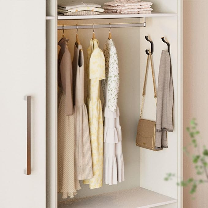 bussdis Coat Hanger Wall Mount 8-Pack - Wall Hooks for Hanging Heavy Duty