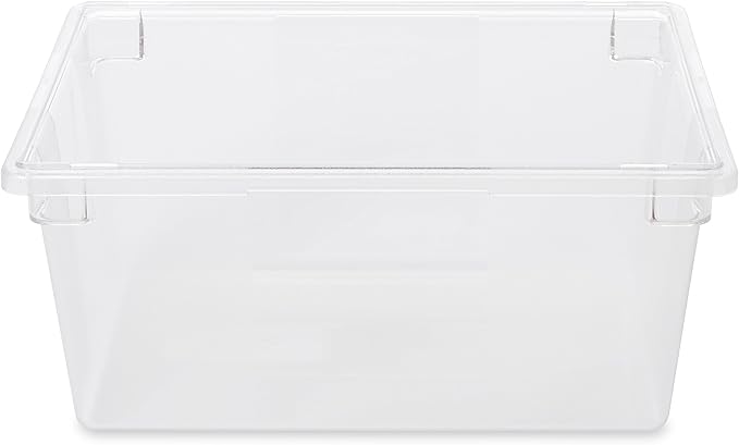 Rubbermaid Commercial Products Polycarbonate Food Storage Box/Tote, 16.5 Gallon, Clear, for Restaurant/Kitchen/Cafeteria