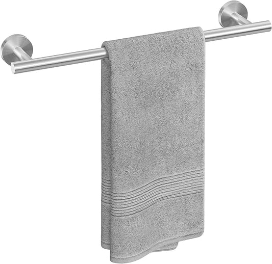 USHOWER Brushed Nickel Towel Bar, 14-Inch Towel Racks for Bathroom | Thicken SUS304 Stainless Steel Towel Rod, Towel Holder Wall-Mounted, Modern Home Decor (Total Length 16-Inch)