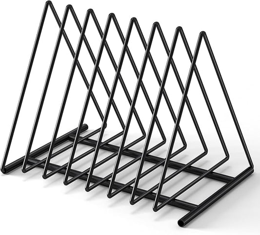 TOPCJ Triangle File Folder Racks,7 Sections File Holder,File Storage Sorter/Stand,Desktop File Organizer,Wire Organizer Rack,Magazine Folder Holder,Letter/Legal,Suitable to Hold Large/Small Items