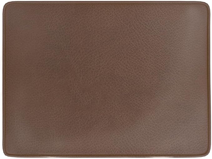 Spatial Order 24" Dinah Collection Storage Ottoman - Brown Faux Leather