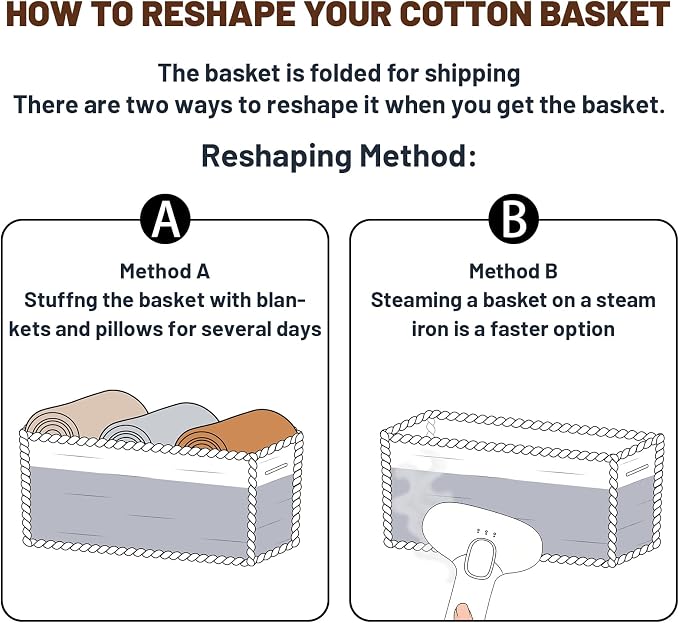 MiniArk Small Storage Baskets for Organizing | Closet Organizer Bins | Shelf Toy Basket | Woven Rope Baskets | Cube Decorative Box | Shallow Basket | 11.5x7.5x4.7” | 3 Packs Mixed Grey