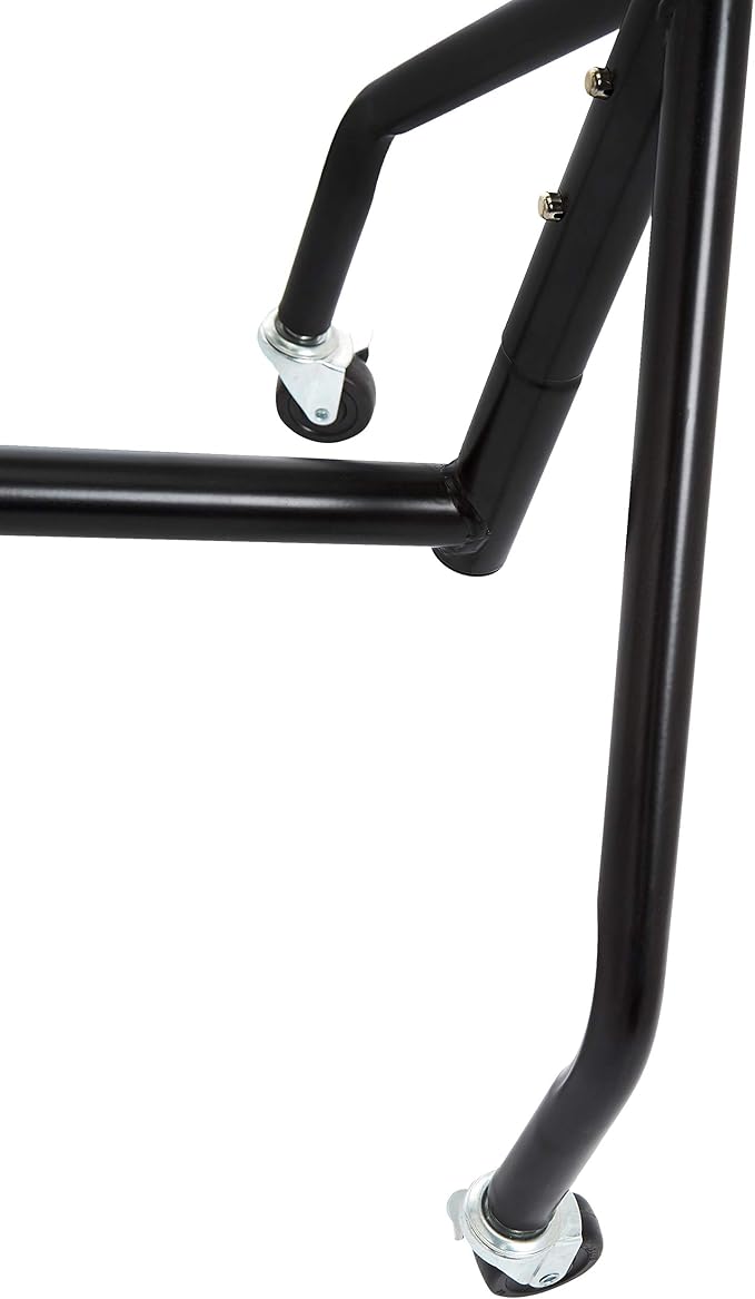 Amazon Basics Heavy Duty Portable Rolling Garment Rack, Hanging Clothes Organizer Rail for Display and Storage, Easy to Assemble, 72 x 60 inches, Black