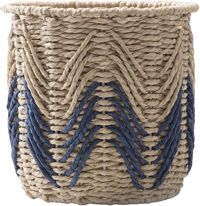 Woven Storage Baskets, Handwoven Straw Weaving Plant Basket Large Laundry Organizer Flower Planter Basket For Flower Pots Storage Containers For Home Bedroom Living Room