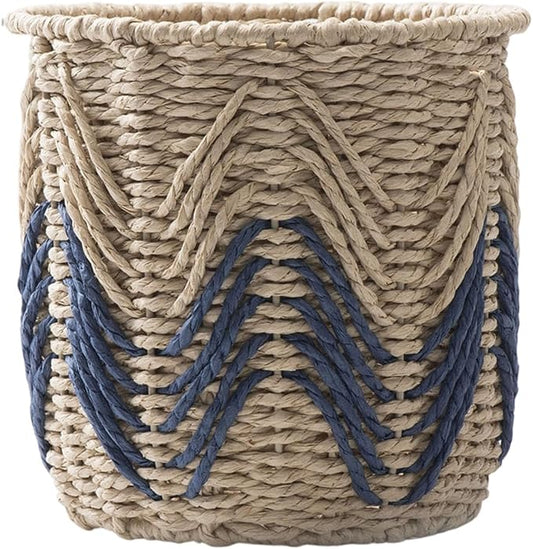 Woven Storage Baskets, Handwoven Straw Weaving Plant Basket Large Laundry Organizer Flower Planter Basket For Flower Pots Storage Containers For Home Bedroom Living Room