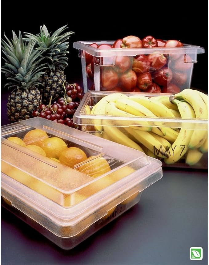 Rubbermaid Commercial Products-Food Storage Box/Tote, 21.5 Gallon, Clear, for Restaurant/Kitchen/Cafeteria