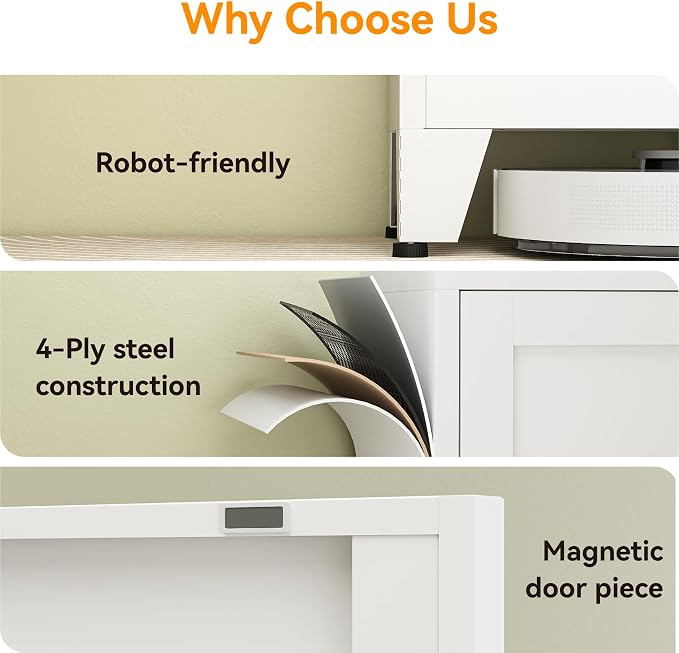 67" Tall Storage Cabinet with Reversible Doors and Adjustable Shelves,Metal Slim Freestanding Cabinet for Bathroom Kitchen Garage Small Spaces,White1 Pack
