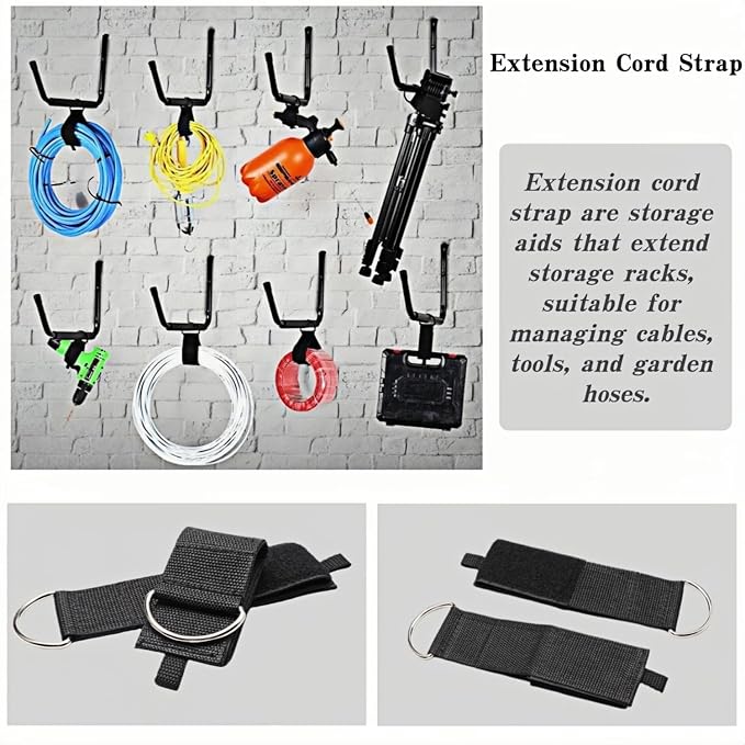 Overhead Garage Storage Rack, Heavy Duty Ceiling Storage Hooks Utility Hanger for Lumber Ladder Bike & Other Bulky Items (4)