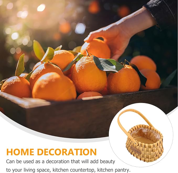 1pc Woven Basket for Home Decor Storage for Flowers Fruits and Chemical Design Elegant Shape for Stylish Organization