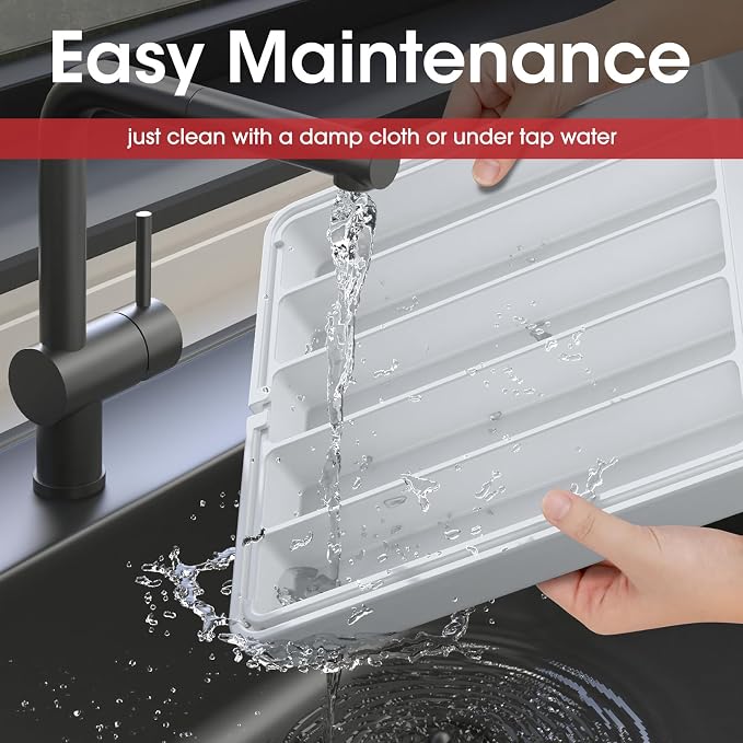 Aujen Silverware Drawer Organizer, Adjustable Utensil Cutlery Tray | Expandable Kitchen Organizer for Forks Knives, Multipurpose Kitchen Storage, Apartment Essentials, White, Large
