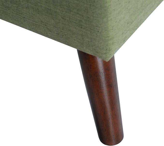 HomePop 48" Modern Tufted Storage Bench - Moss Green