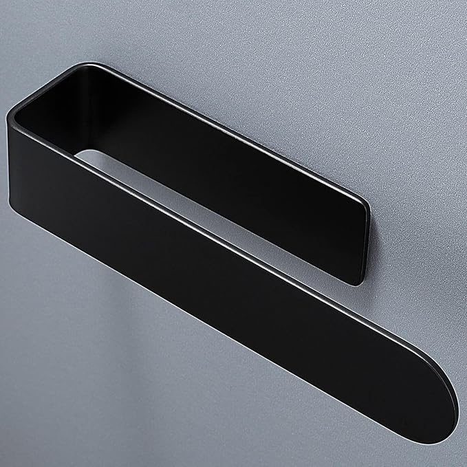 Taozun Black Towel Bar 2 Pack Hand Towel Holder Stainless Steel Towel Rail | Hand Towel Rack, Self Adhesive, Easy Peel & Stick, For Bathroom Kitchen, Sturdy & Durable