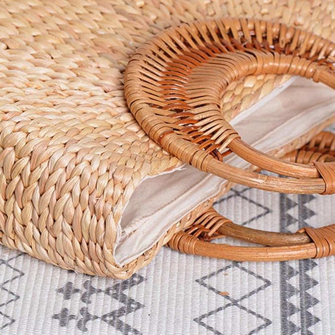 Rustic Handmade Rattan Storage Basket Wedding Flower Wicker Plant Holder S, Brown1, S