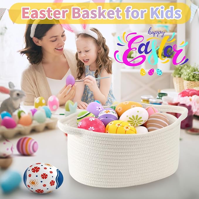 Happyiren Empty Gift Basket with Handle, Black Decorative Storage Container | Perfect for Graduation, Teacher Appreciation, Birthdays & Special Occasions, Cute boo basket for Gifts, Toys, or Essentials
