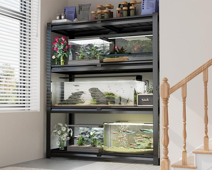 PrimeZone 40" W Heavy Duty Garage Shelving 2200 LBS 4 Tier Storage Shelves | Adjustable Industrial Metal Wire Shelf Utility Rack for Garage,Basement,Pantry,Warehouse,40" W X 20" D X 60" H 2Pack