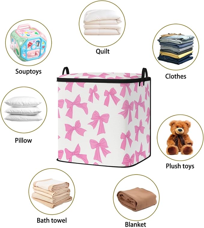2pcs blanket storage bag for under bed,closet organizers 95L | quilt duvet sweater sheet bedding pillow clothes storage for closet,dorm moving essentials containers with portable handles
