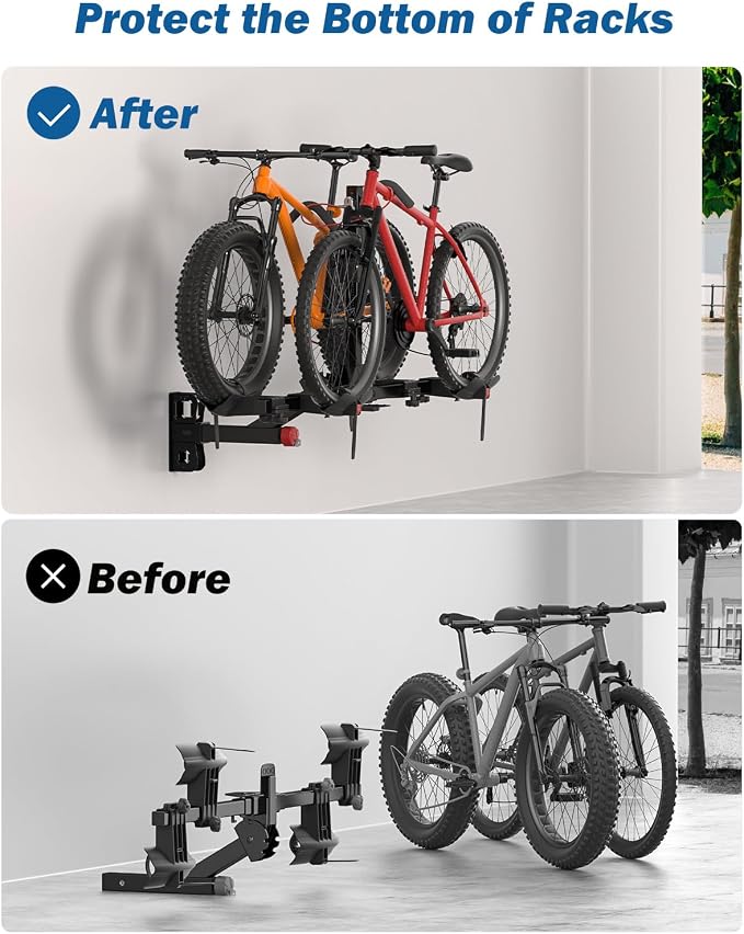 JOYTUTUS 2" Receiver Hitch Wall Mount, 300LBS Load Capacity, Garage Storage Organizer for Bike Rack Hitch, Cargo Rack & Hitch Ski Rack
