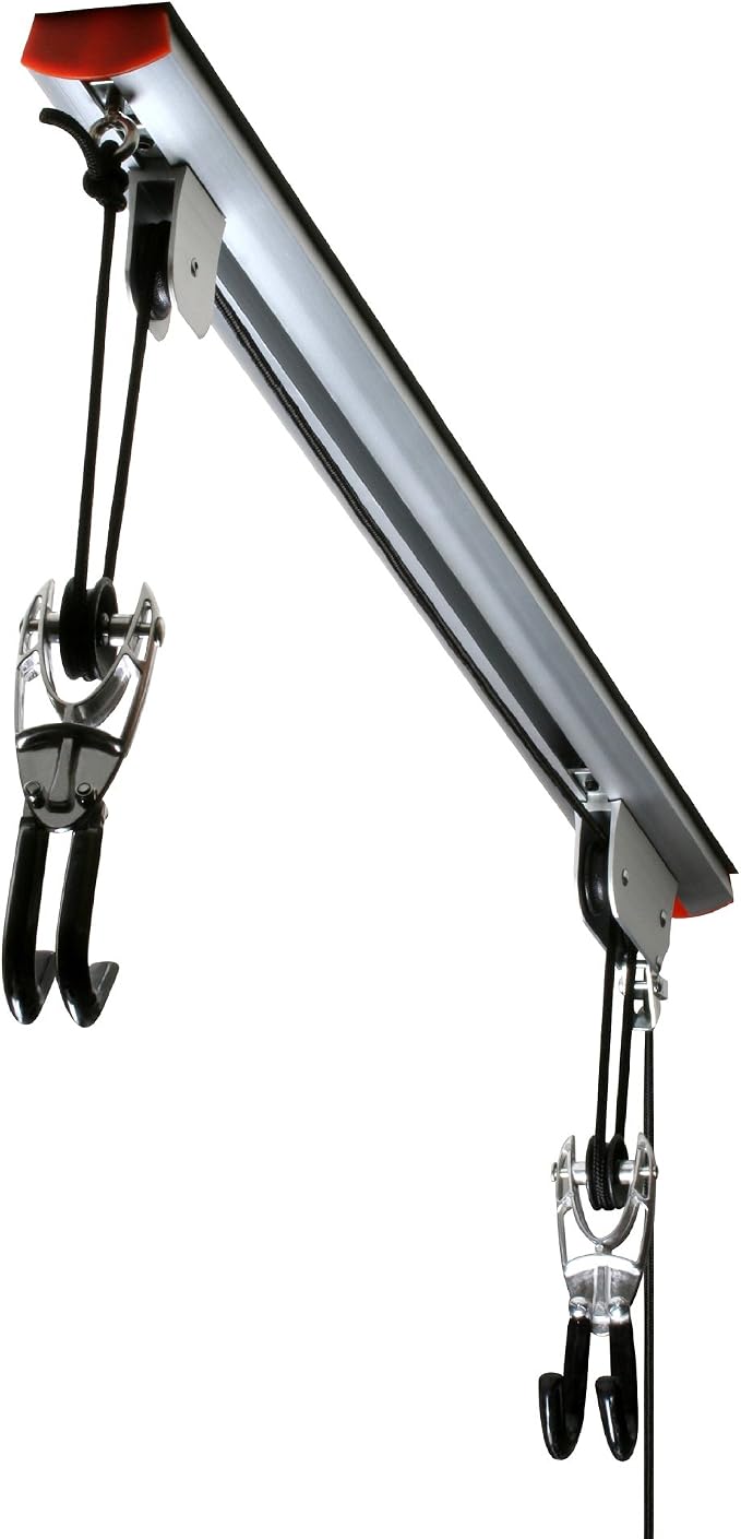 RAD Cycle Products Rail Mount Bike and Ladder Lift for Your Garage or Workshop Holds up to 75 Pounds No Mounting Board Needed