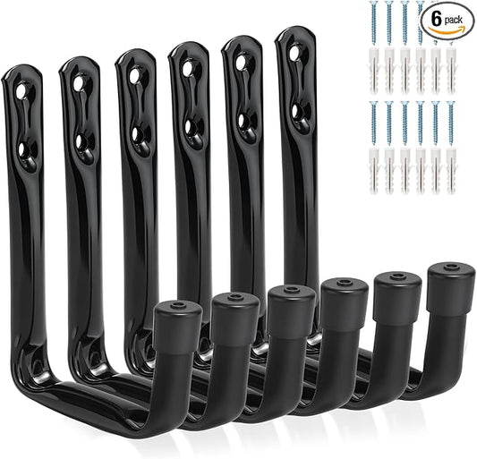 Garage Storage Hooks, Wall Mount Heavy Duty J Utility Hangers