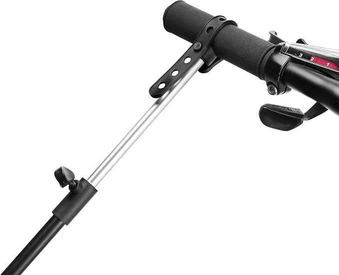 Pro Stand Plus Bike Rack - Heavy-Duty Telescoping Bicycle Stand with Tool Tray, Rotating Clamps, and Adjustable Handlebar Rod by RAD Cycle (Black)