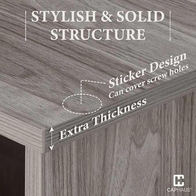 CAPHAUS 8-Cube Storage Organizer Shelf Bookcase, Dark Grey, 11-Inch