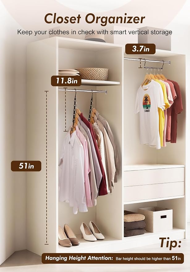 HOUSE DAY Closet Organizers and Storage 12 Pack, College Dorm Essentials | Multifunctional Organizer Magic Space Saving Hangers with 5 Holes, Back to School Storage Organization for Closet -Black