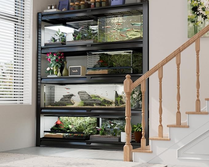 PrimeZone 72" H Heavy Duty Garage Shelving 2500 LBS 5 Tier Heavy Duty | Storage Shelves Adjustable Industrial Metal Wire Shelf for Garage,Pantry,Warehouse,Commercial,48" W X 24" D X 72" H 3Pack