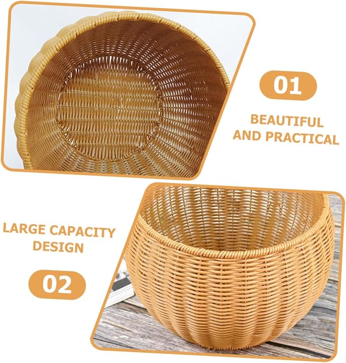 Ciieeo Craftsmanship Large Space Multi-purpose Woven Storage Basket Decorative Basket