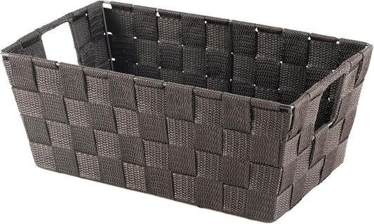 Whitmor Woven Strap Small Storage Tote - Espresso (6581-2712-ESPR)