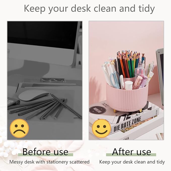 Pink Office Supplies,Desk Accessories,Desk Organizer,Phone Stand,Scissors,Stapler,Tape Dispenser,Binder clips,Staples,staple remover,Sticky Notes,Index Tabs,Clear Tape,Mini Box Cutter,Cool Pen 16pcs