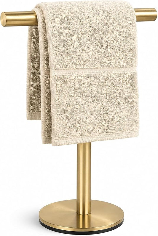 Bathroom Hand Towel Holder Stand，T-Shape Hand Towel Holder Stand SUS304 Stainless Steel for Bathroom，Kitchen or Vanity Countertop