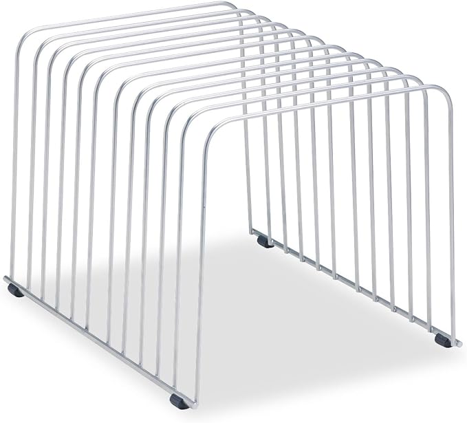 Fellowes Desktop Organizer, 11 Sections, 9" x 11.375" x 8", Wire, Silver (72012) | (72012)