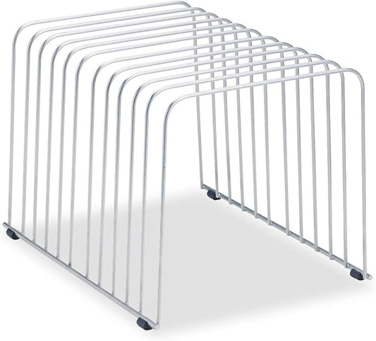 Fellowes Desktop Organizer, 11 Sections, 9" x 11.375" x 8", Wire, Silver (72012) | (72012)