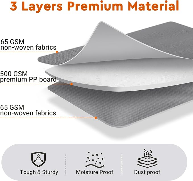 StorageTastic Bed Sheet Closet Organizers and Storage Under Bed Storage | Foldable Storage Containers with Window and Label,Storage and Organization for Bedding Sheets,Duvet Covers,Blankets,6 Pack