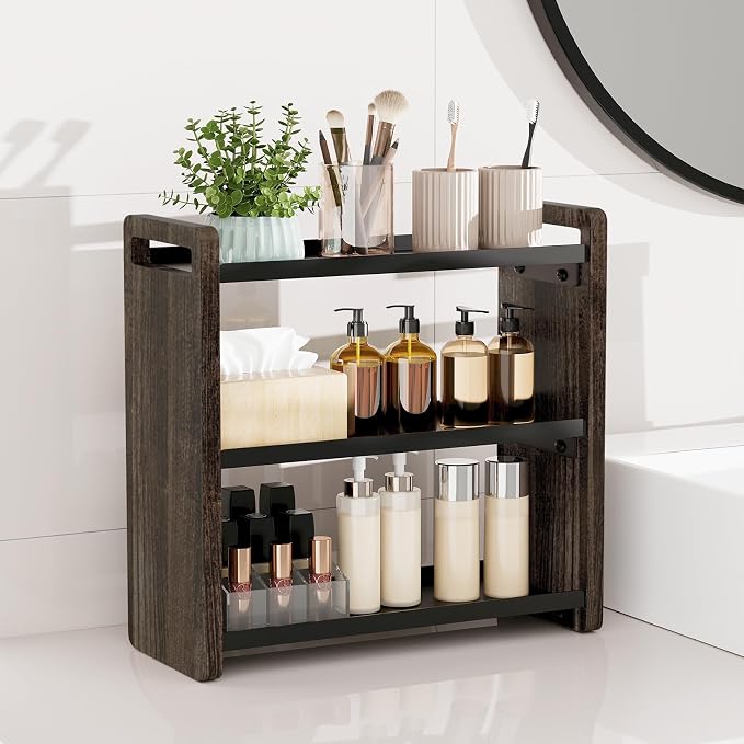 Bathroom Counter Organizer, Bathroom Sink Organizer, Vanity Shelf | Bathroom Organizers and Storage, Bathroom Countertop Organizer, Counter Shelf, Cologne Stand, Perfume Stand, Bathroom Decor