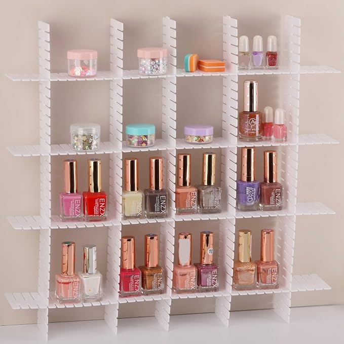 40Pcs Drawer Organizer Dividers 17"x2.8" Adjustable Storage Organizer Separator for Socks, Underwear, Makeup, Kitchen, Dresser