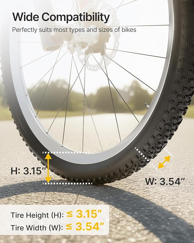 monTEK Heavy Duty Swivel Bike Wall Mount Holds Up to 77lbs, 4 Pack | Swivel Bike Wall Hanger, Up to 3.5" Tire Width, Space-Saving Bike Rack, Bike Storage for Garage Tool Room Storehouse