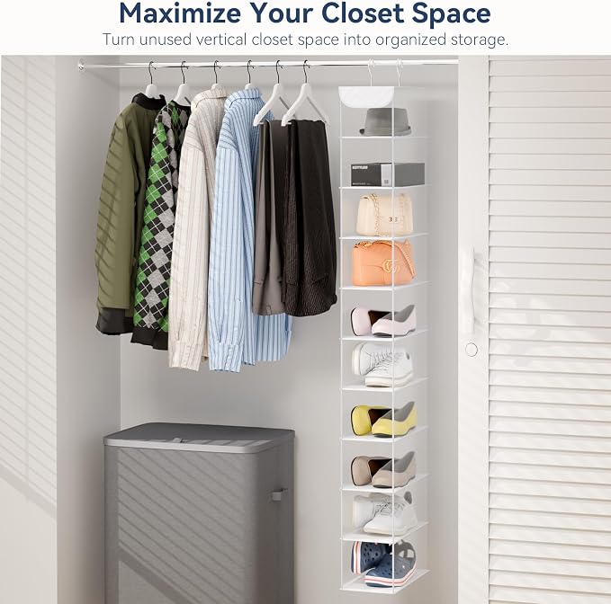 Whitmor 10 Section Hanging Shoe Shelf