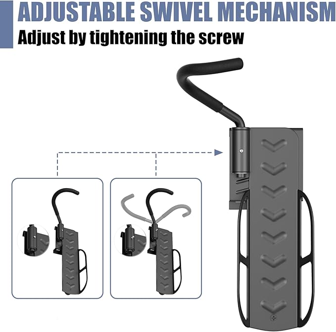 WALMANN Wall Mounted Swivel Bike Rack