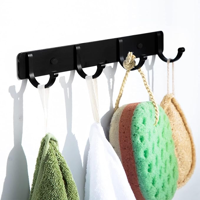 Metal Mail Envelope Holder Wall Mounted Hanging Envelope Decor Mail Organizer Holder and a Row Hook for Home Or Office